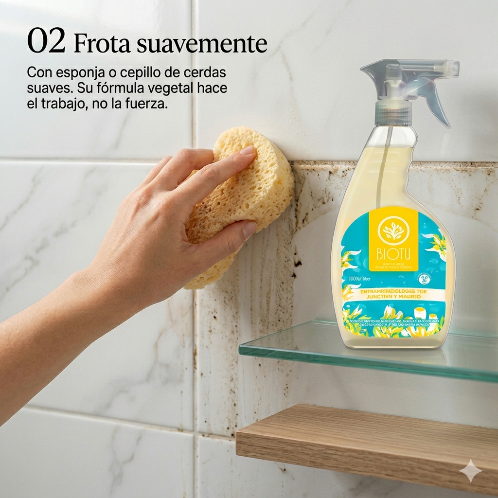 Paso 02 — Frota suavemente con esponja