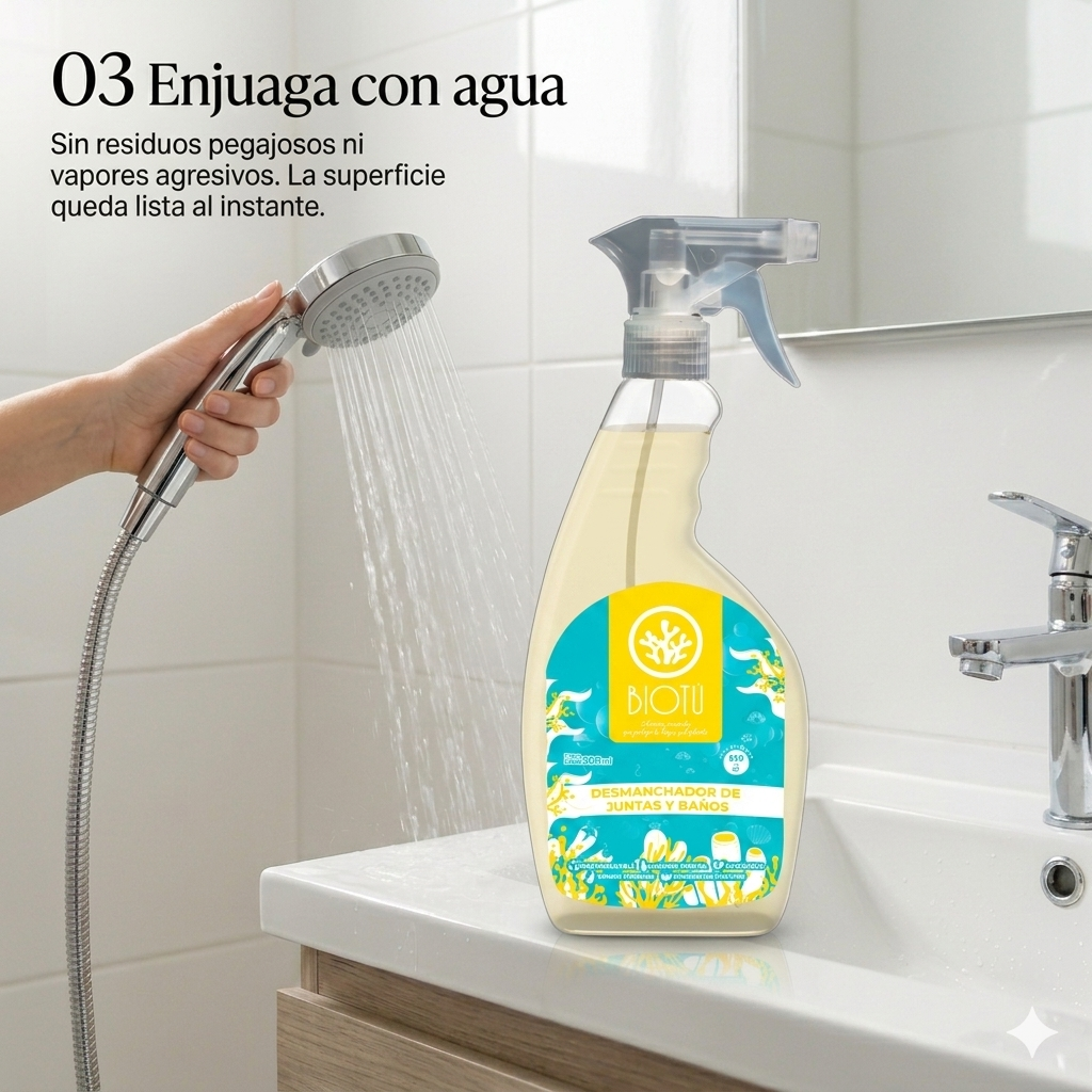 Paso 03 — Enjuaga con agua